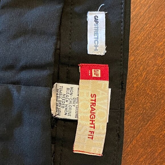 Gap Womens Black Straight Fit Stretch‎ Pants Size 4 Ankle - Picture 4 of 10